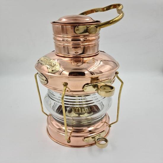 Brass  Copper Anchor Oil Lamp Nautical Maritime Decor