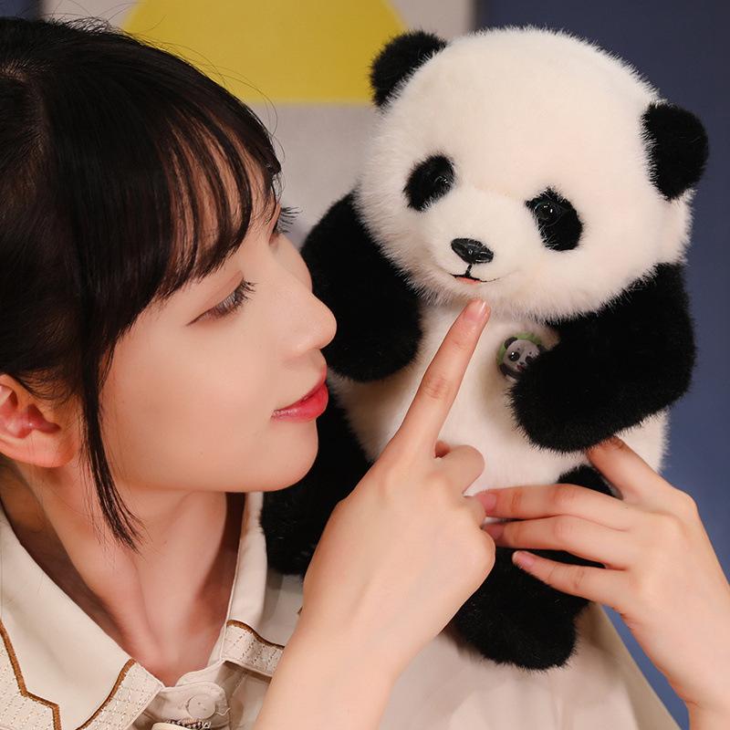 Stor Simulering Søt Panda Hanhan Dukke Plysj Leke Sovepute Seng Klem Dukke Bursdagsgave Plysj Panda Leke