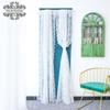 White Jacquard Lace Curtain Partition Curtain Bedroom Home Perforation Free Princess Romantic French Small Tulle Gauze Valance