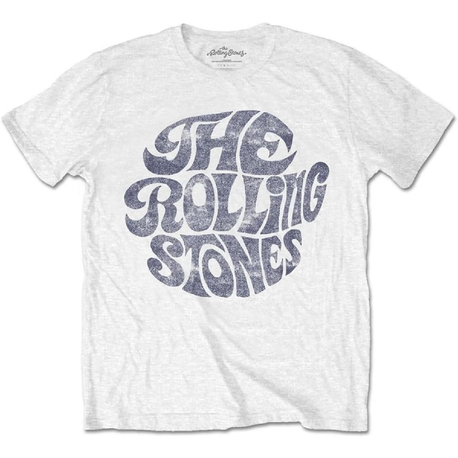 Rolling Stones  Vintage 70s Logo  (White) T-Shirt (Large) XXXXXL белый