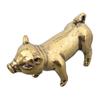 Messing Kreativ Kleine Bronze Schweinchen Figuren Chinesische Schweinchen Ornamente Metall Anhänger Ornamente Desktop Dekoration Heimdekor