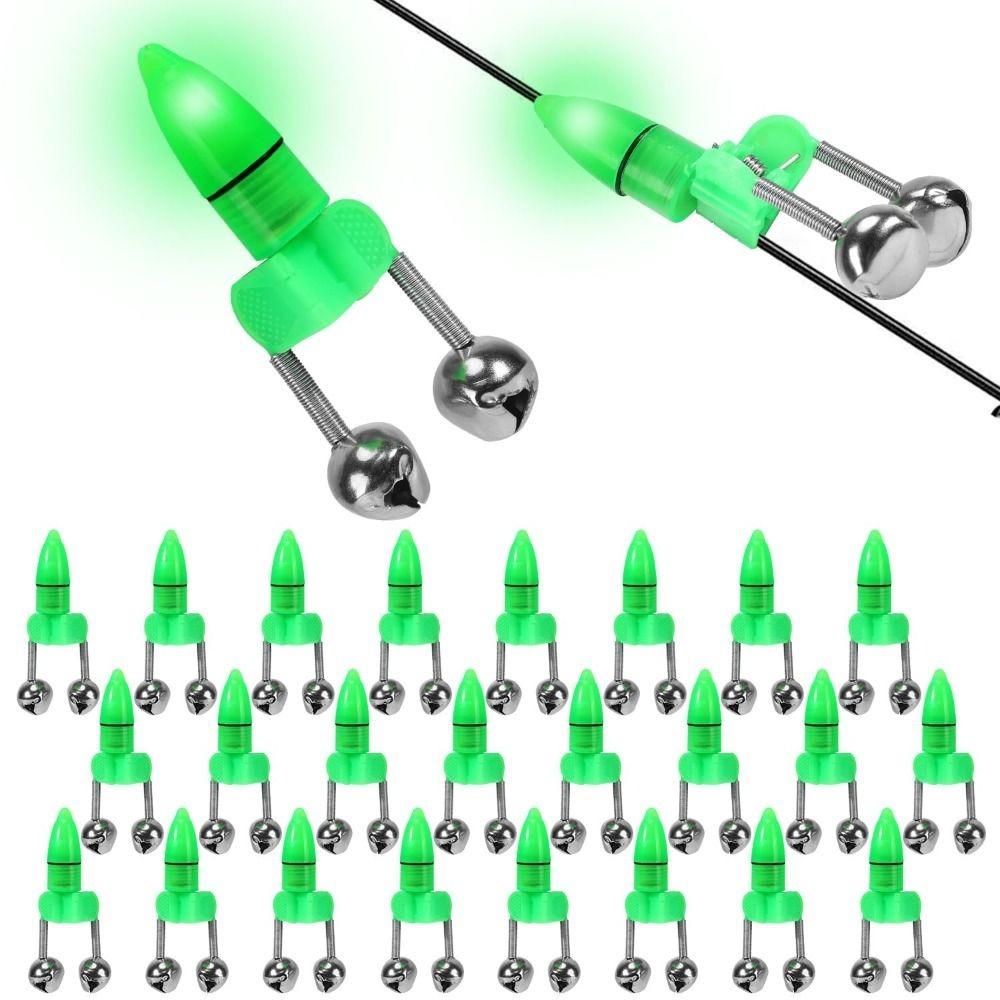 

20 шт. Пластиковые индикаторы поклевки на рыбу, чувствительные сигнализаторы поклевки, огни для кивков, ночная рыбалка 20pcs