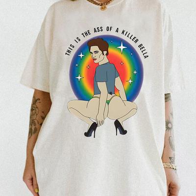 This Is The A.ss of A Killer Bella Tshirt Funny Twilight Meme Graphic T Shirts Robert Pattinson T-Shirt Unisex Unisex Tee Streetwear