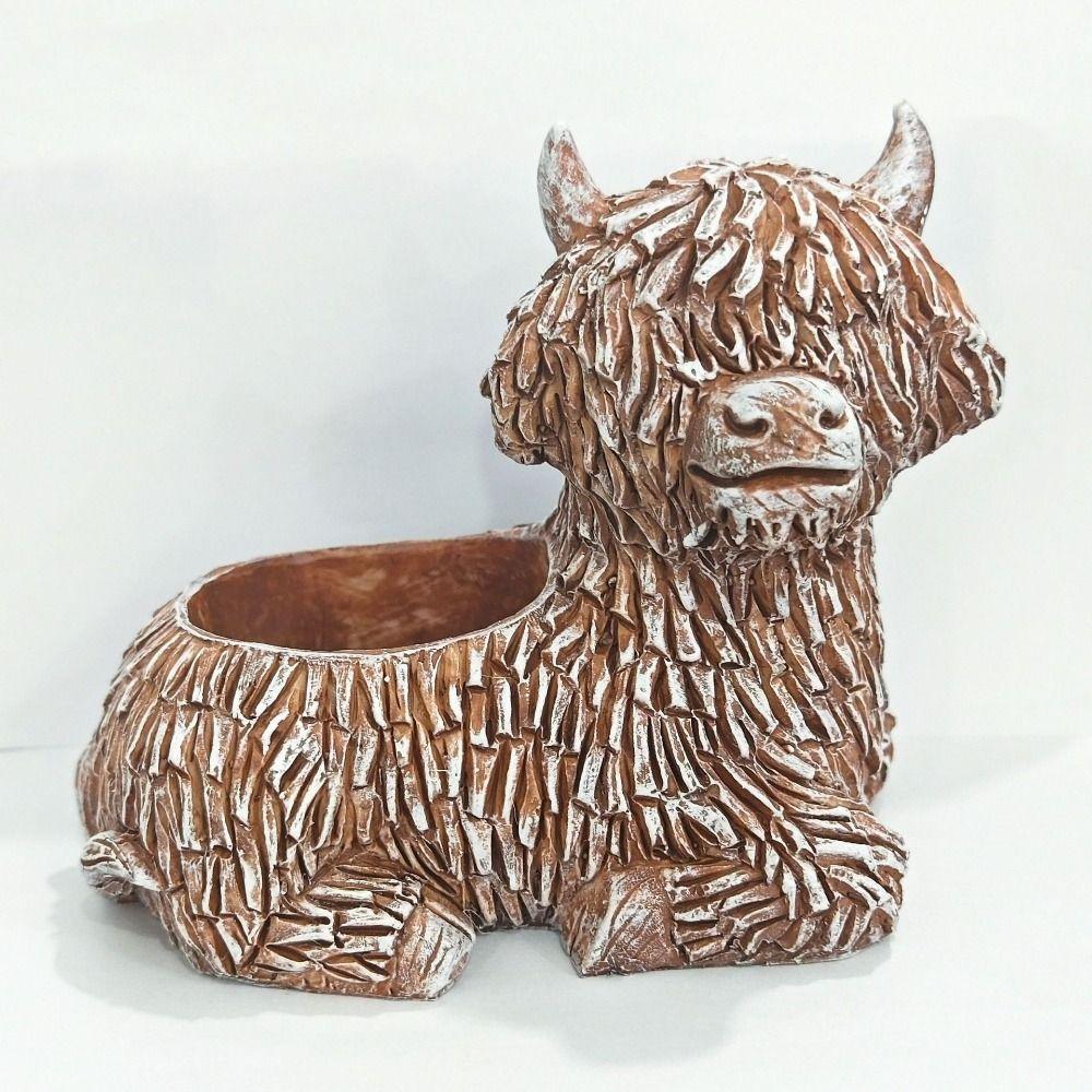

Garden Accessories Resin Flower Pot Fleshy Vase Plateau Yak Ornaments Plateau Yak Flower Pot