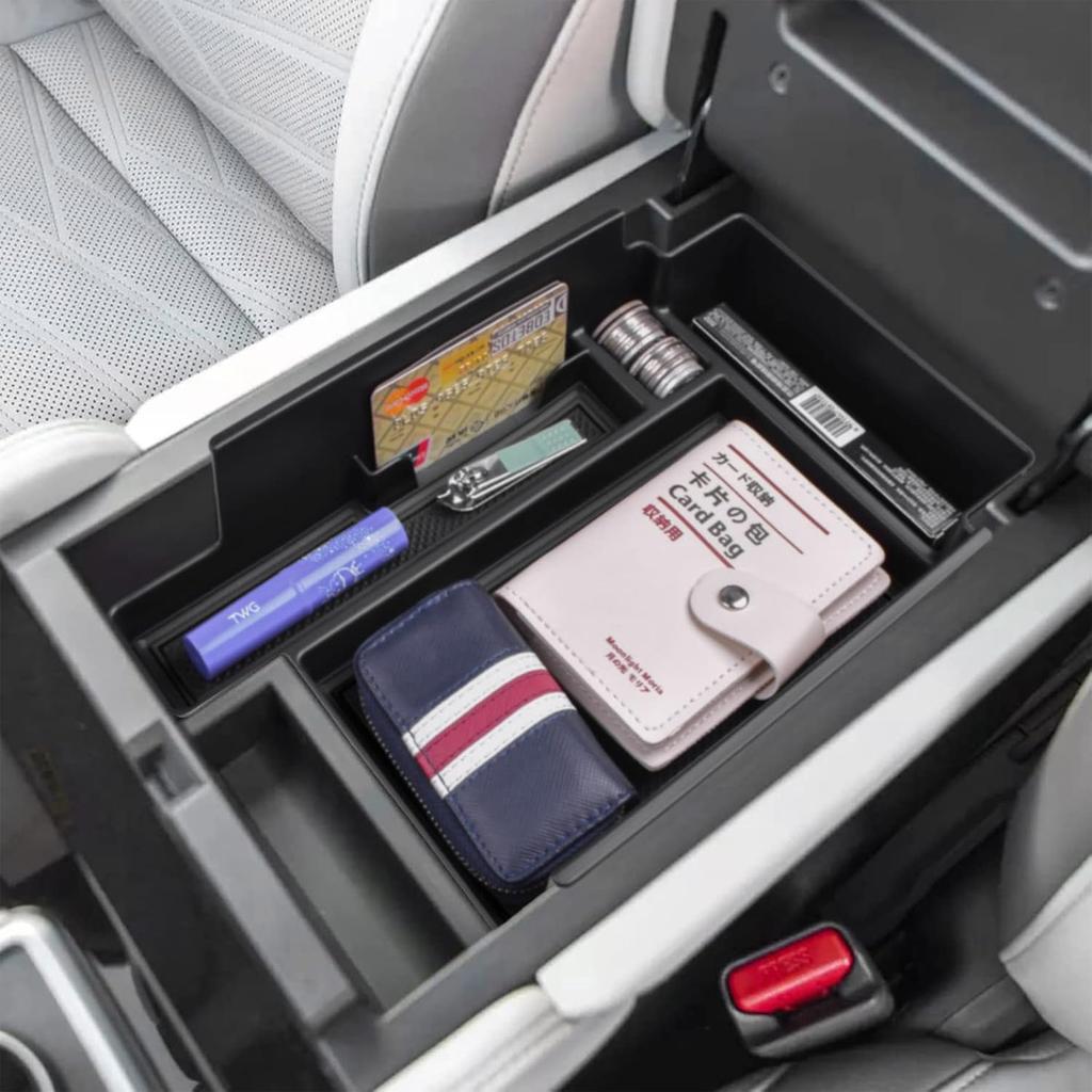 EDBETOS Center Console Organizer Tray Compatible With Nissan Pathfinder Accessories 2024 2025 R53 Interior Secondary Armrest Storage Glove Box