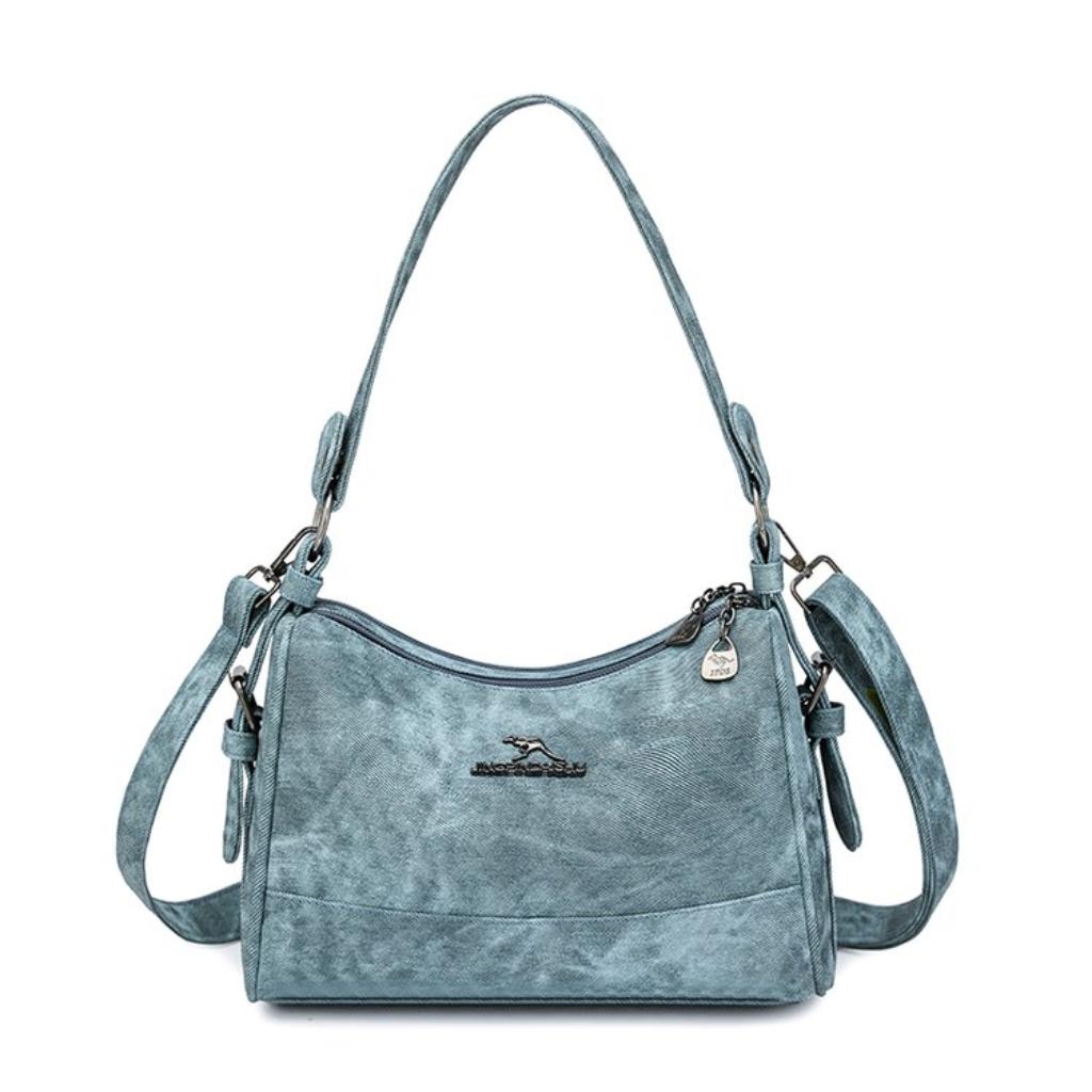 Xeie Thuk Shoulder Crossbody Handbag Women PU Adjustable Strap Daily Commute