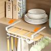 Kitchen Non-punching Multi-functional Pot Lid Cutting Board Placement Storage Rack Cabinet Hanging Cabinet Lower Hanger Wok Ring