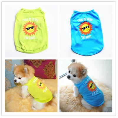 Pet Clothing, Dog Summer Breathable, Cool, Polyester Vest, Dog Clothes Vest