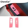 Pink Door Window Lift Button Trim Panel Decor Panel Cover for Dodge Challenger