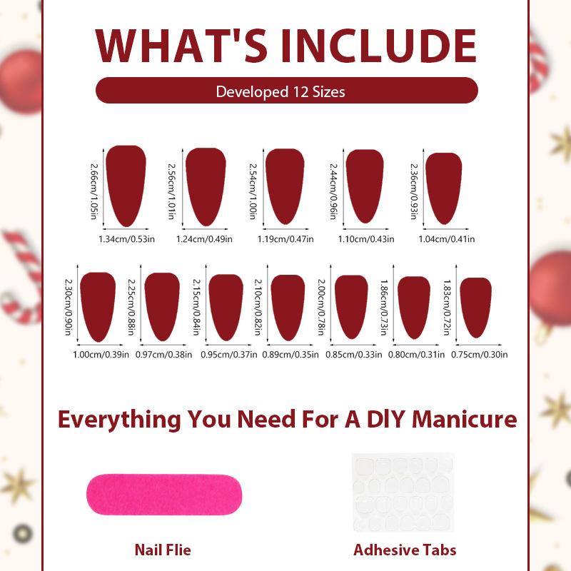 30 Pcs Cute Christmas Handmade Press On Nails Super Kawai Sweet Bow Bear Snowman Long Fake Nails Festival Nail Art Girl Gift