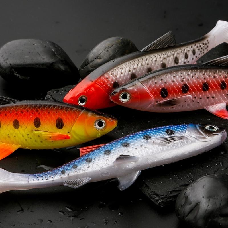 Flexible Fishing Baits Double Color Floating Lures Simulates Natural Lures for Various Water Conditions