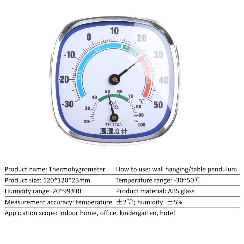 Indoor Outdoor Thermometer and Hygrometer No Required Useful Humidity Gauge Temperature Monitor