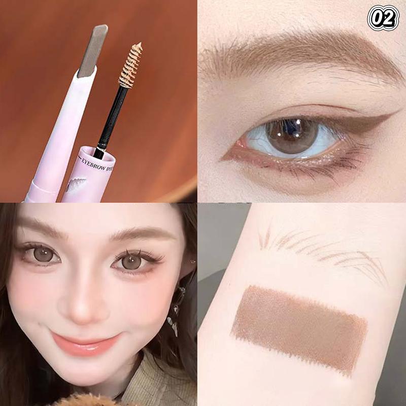 Cappuvini 3D Eyebrow Dye Cream Gray Brown Double Head Eyebrow Pencil Long Lasting Waterproof Eye Brow Pen Tint Mascara Enhance