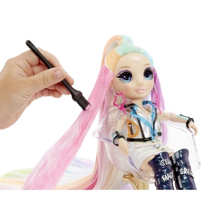 Rainbow High - Salon De Coiffure - Mousse À Cheveux Arc-en-Ciel Lavable Pour Enfants & Poupées