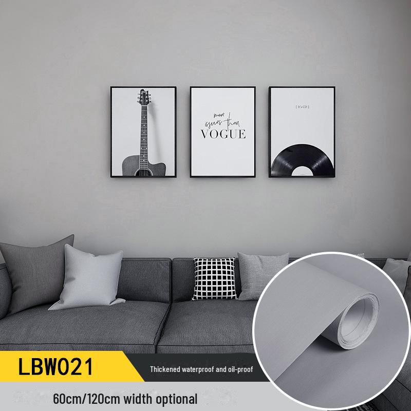 Self-Adhesive Solid Color PVC Wallpaper for Bedroom and Home Décor