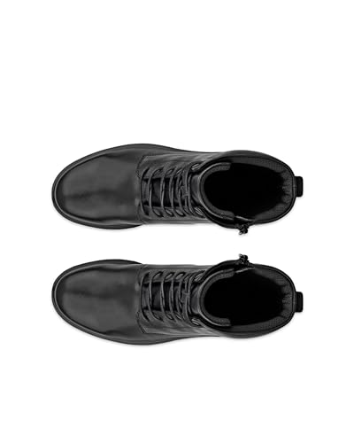 ECCO METROPOLE VIENNA W Women's Genuine Leather Short Lace-Up Boots In Black