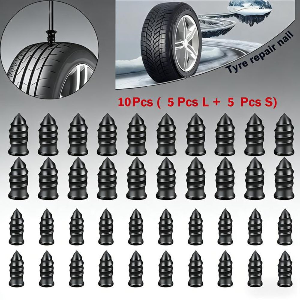 10/20/30/40/50PCS Screw in Tire Repair Rubber Nails Kits Mushroom Nails Tire Repair Plugs