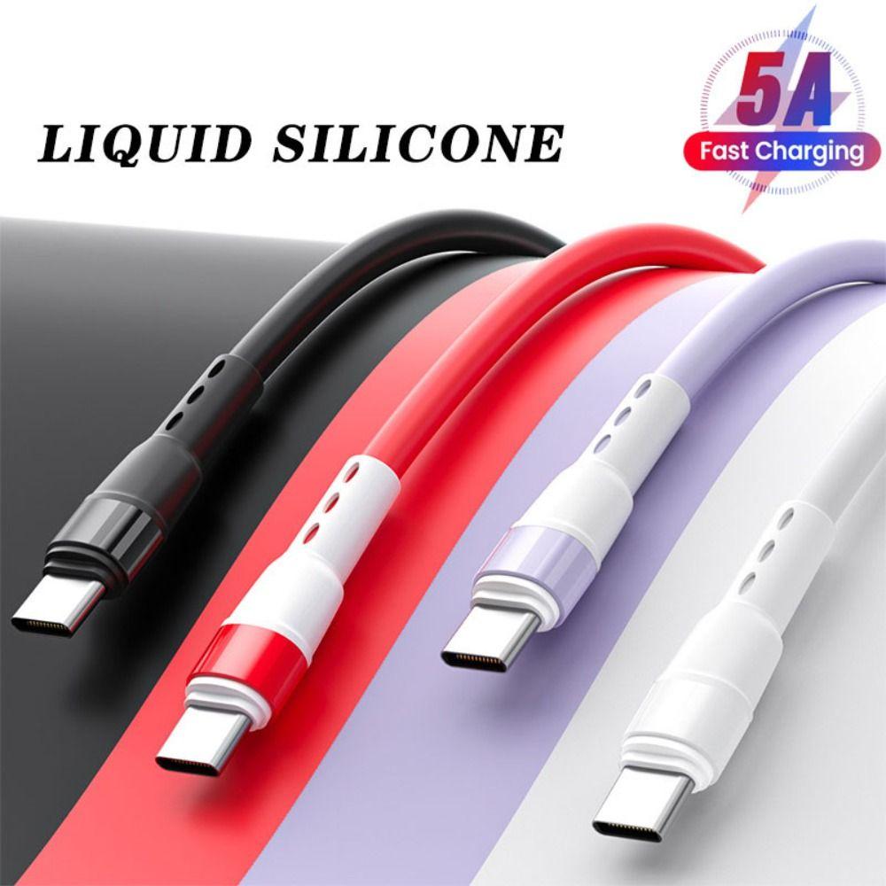 

USB Type C Liquid Fast Charging Data Cord Micro USB 5A USB C Cable Quick Charge