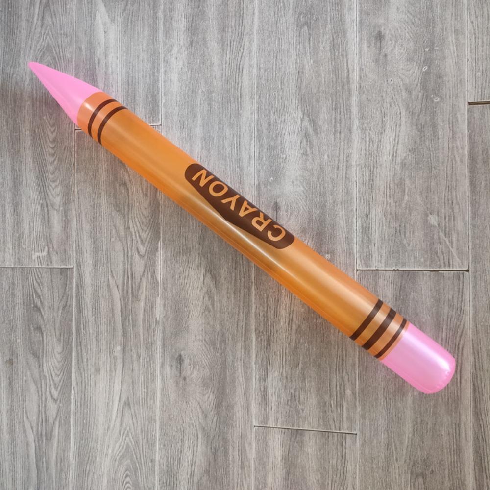 Hochwertiges aufblasbares PVC-Bleistift-Jumbo-Partygeschenk Neon-Buntstift Niedliche leichte Dekorationen Requisite