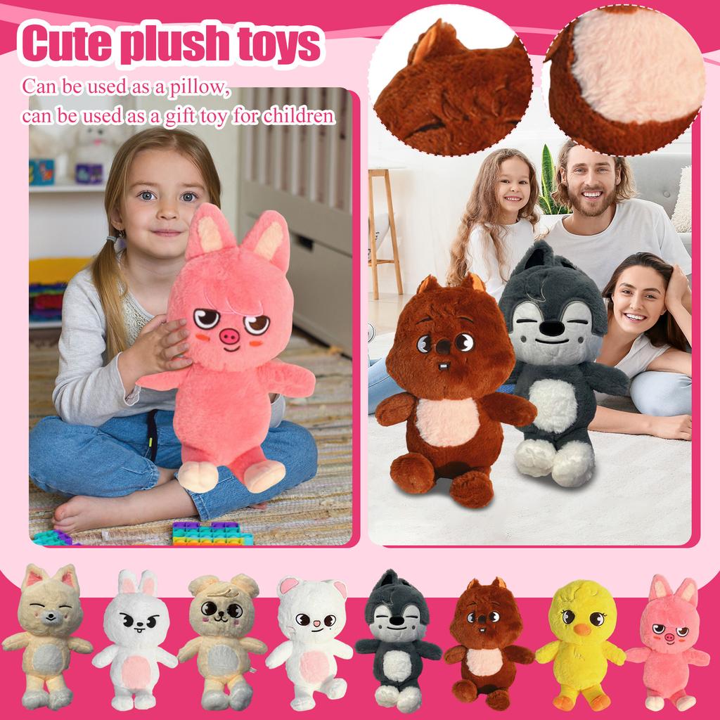 Plush Duck Stuffed Animal Soft Toy with Embroidered Details for Children and Toddlers Huggable Doll for Boys and Girls Nursery Bedroom Decor Gift