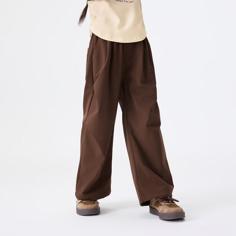 Girls' Autumn Relaxed Fit Woven Casual Trousers