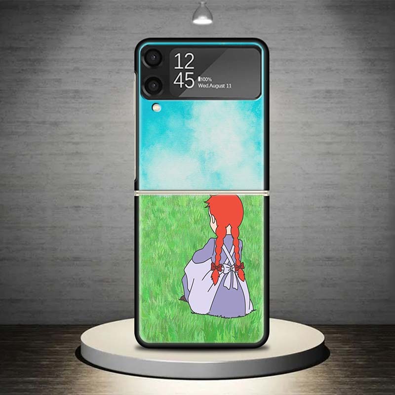 

A-Anne Of Green Gables Shirley Phone Case For Samsung Galaxy Z Flip 7 6 5 4 3 5G Shockproof Cover Z Flip7 Flip6 ZFlip5 Flip3 Fli Samsung Z Flip 6