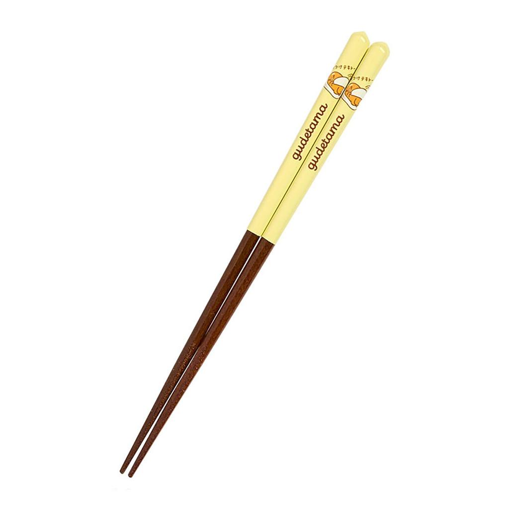 Sanrio Gudetama Easy to Natural 471135 Chopsticks, 21cm, Non-Slip, Grip, Wood,