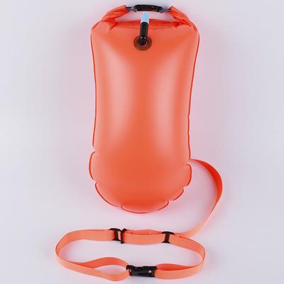 Pvc Swimming Bucket Dry Bag Inflatable Open Swimming Buoy Tow Floating Bag Waterproof Double Air Bags Water Sport Safety Bags
