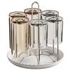 304 Stainless Steel Cup Holder Countertop Drain Rack Tea Cup Storage Drying Stand