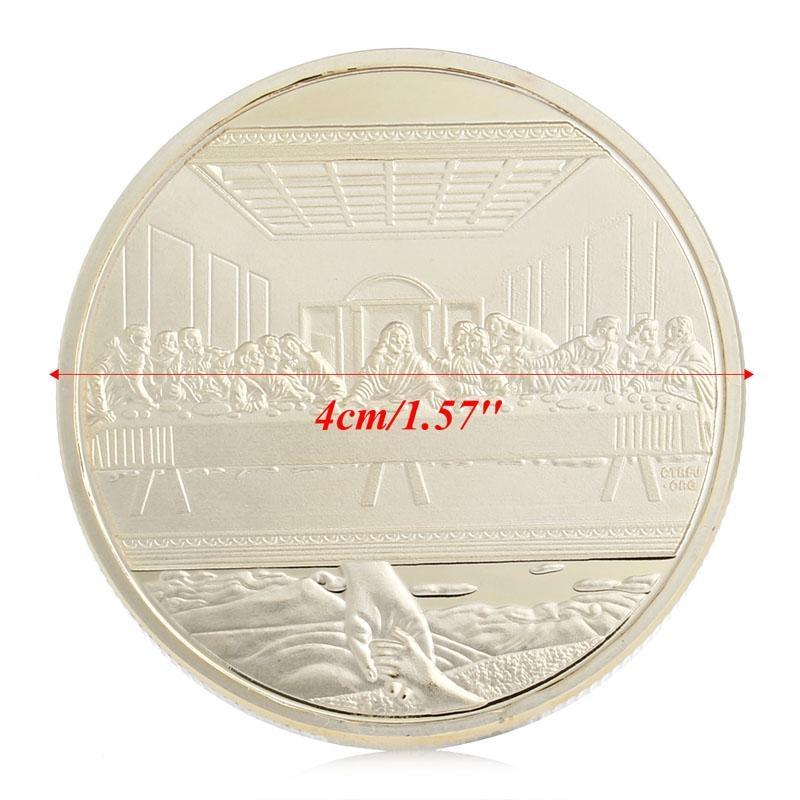 Artistic Badge Jesus Christ Religion Commemorative Coin for Home Office Decors top sale
