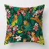 Home Decor Exotic Jungle Animals Pillow Covers For Home Pattern Cushion Cover Suitable For Sofa Bedroom Car Pillow Cover