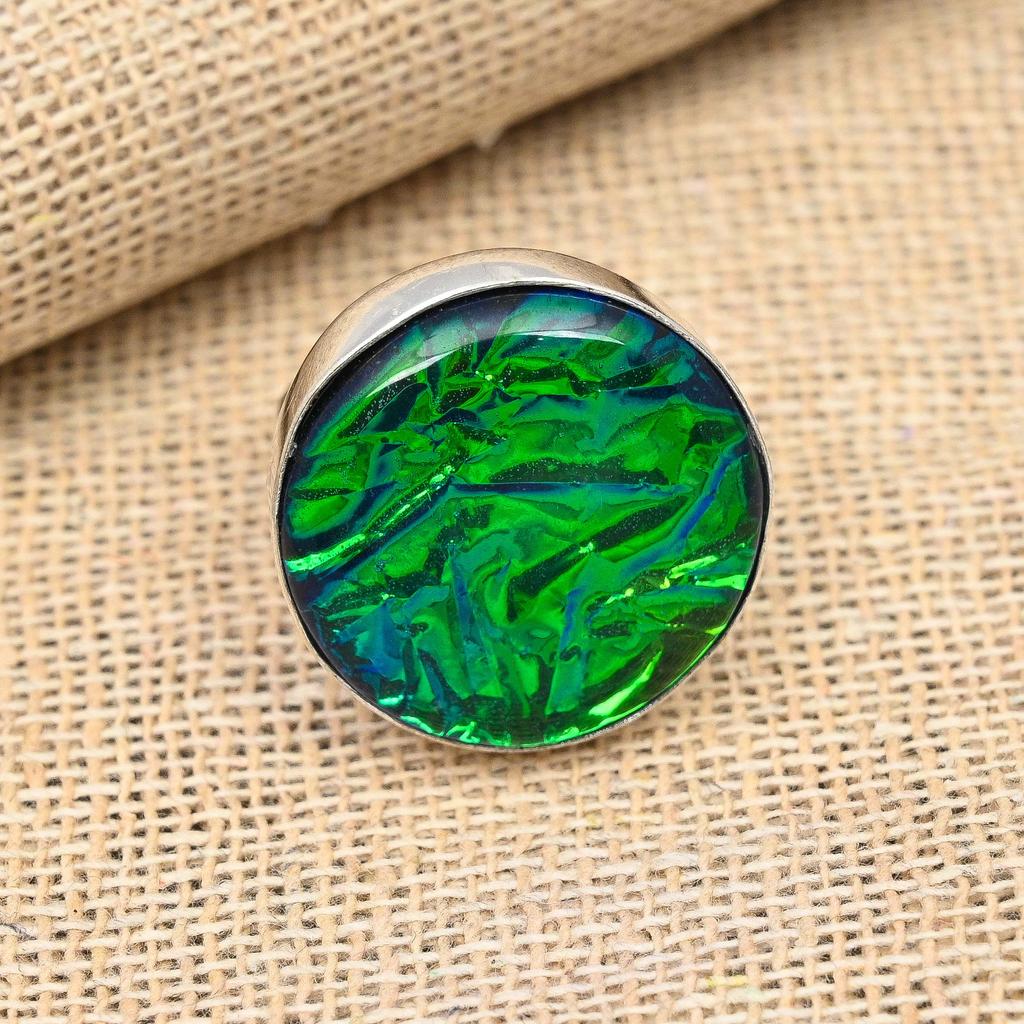 Blue Australian Triplet Opal Gemstone Bijuterii inel din argint 925 solid lucrate manual