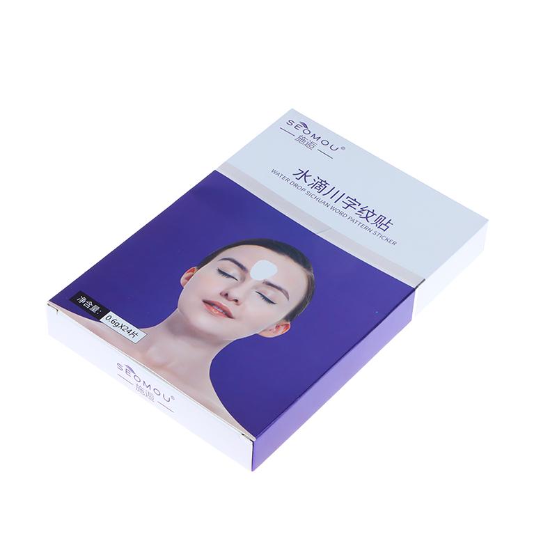 24 Stück/Box Wiederverwendbares Silikon Anti-Aging-Patch Gesicht Stirn Schönheitsaufkleber Anti-Falten-Aufkleber Straffende Gesichtsmaske Hautpflege