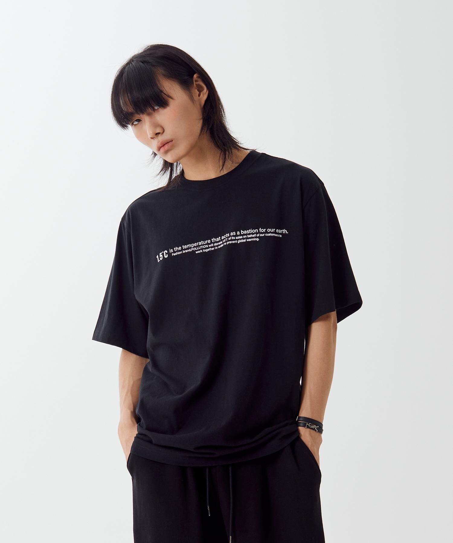 Pollution Board Half T-Shirt(Puncmts008_Bk) Black Bk/M