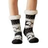 Women's Plus Velvet Christmas Floor Socks: Cozy Snow Sleep Slippers & Leg Covers