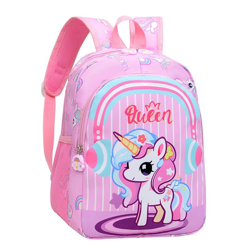 Childrens Cartoon Backpack For Preschoolers With Waterproof Nylon Material And Comfortable Arch Shoulder Straps