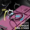 Magnetic Metal Ring Stand Armor Case For Honor X7c X7d 200 400 Smart 5G Slide Push Window Lens Protection TPU Plastic Back Cover