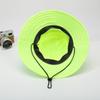 Adjustable Design Reflective Sun Hat Large Brim Fluorescent Safety Hat  Outdoor Sports
