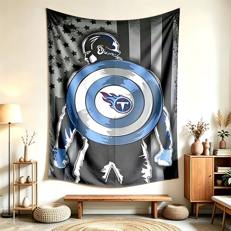 Tennessee Titans (1) Tapestry Suitable For Decorating Homes Dorms And Bedrooms Soft To The Touch And A Perfect Gift For Friends And Family