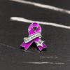 Versatile Peace Rest In Peace Brooch Pin With Ribbon Flower Accent Easy To Pair Outfits For Event Secure Closure