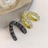 New Fashion Rhinestone Hair Clip Claw For Women Metal Small Ponytail Hair Crabs Thick Hairpins French Headdress Hair Accessories