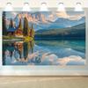 2D Flat Banner 1 Piece of Landscape Landscape Natural Photography All Season Decoration Banner Background Cloth