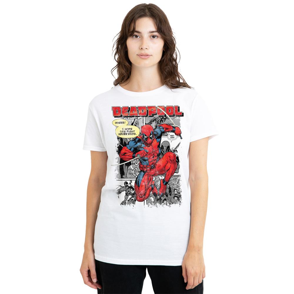 Deadpool Unisex Adult Comic Strip T-Shirt