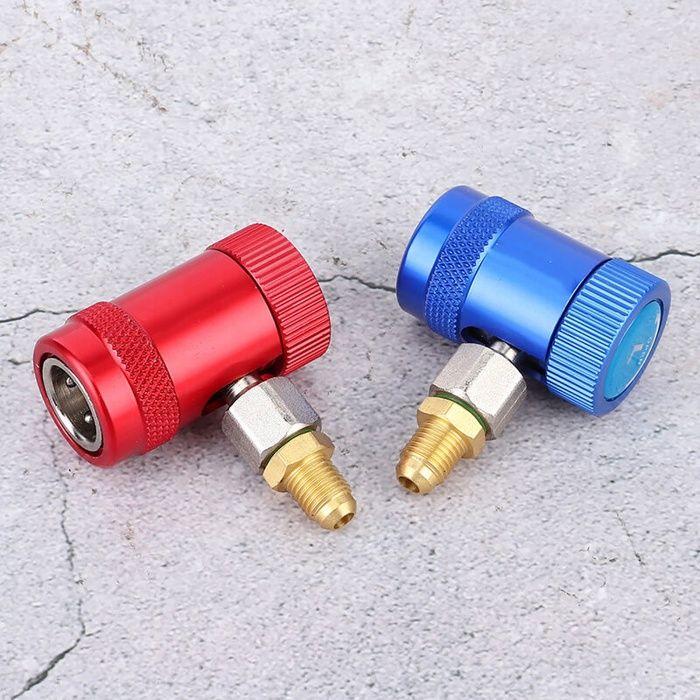 Coupleurs Rapides Raccord Rapide Réglable R1234yf Kit de Conversion de Climatisation de Voiture Réfrigérant de Climatisation