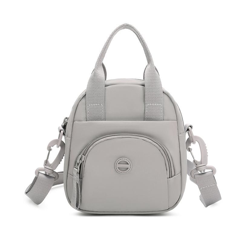 Women's Solid Color Nylon Bag Large Capacity Mobile Phone Bag Shoulder Bag Crossbody Bag