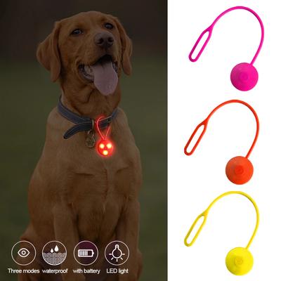 Dog Cat Collar Glow Pendant Colored LED Flashlight Pet Dog Night Safe Pet Leader Necklace Glow Brightly Decorated Led Dog Collar