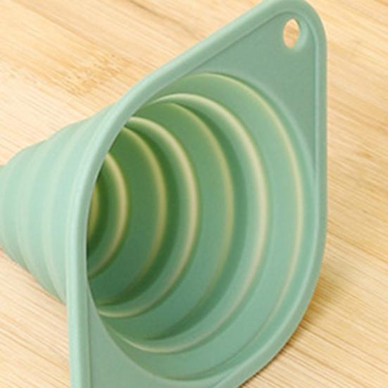 Silicone Telescopic Funnel Heat Resistant Collapsible Funnel Portable Small Cooking Funnels