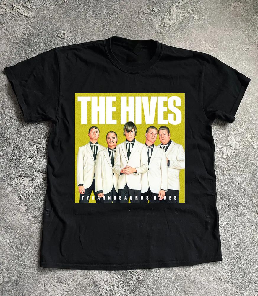 Винтажная футболка The Hives Tyrannosaurus Hives Унисекс Концертная S to 5XL SG564 Унисекс Футболка S
