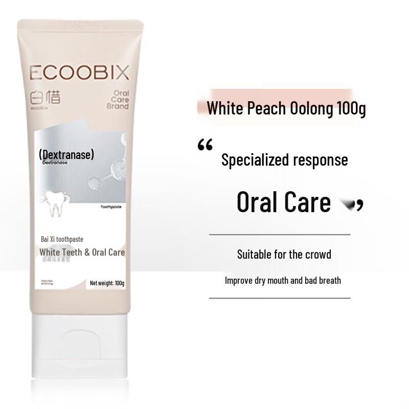 Baixi White Peach Oolong Probiotic Fluoride Toothpaste
