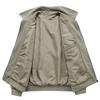 Autumn and Winter Business Casual Youth Jacket Middle-aged Loose Elastic Dad Wear Men's Tooling Stand-up Collar Jacket
